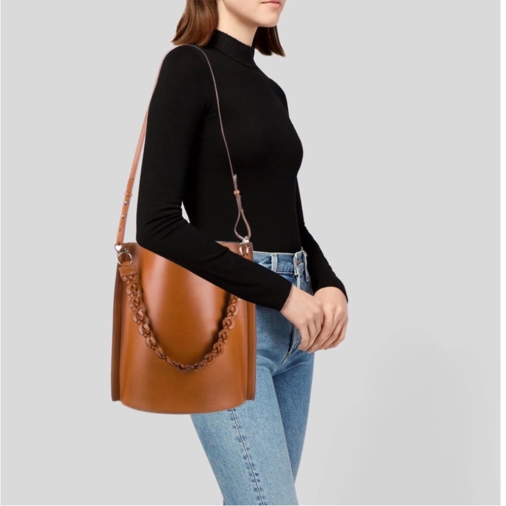 Lafayette 148 New York Copper Vachetta Leather Shoulder Bag- TAGS ON